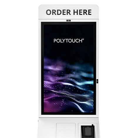 POLYTOUCH 32" PASSPORT with a top "order here"