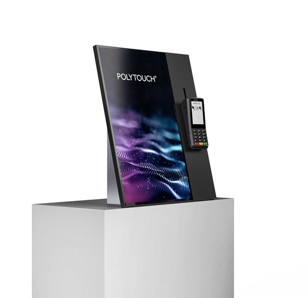 Space-saving kiosk platzsparender kiosk rendering